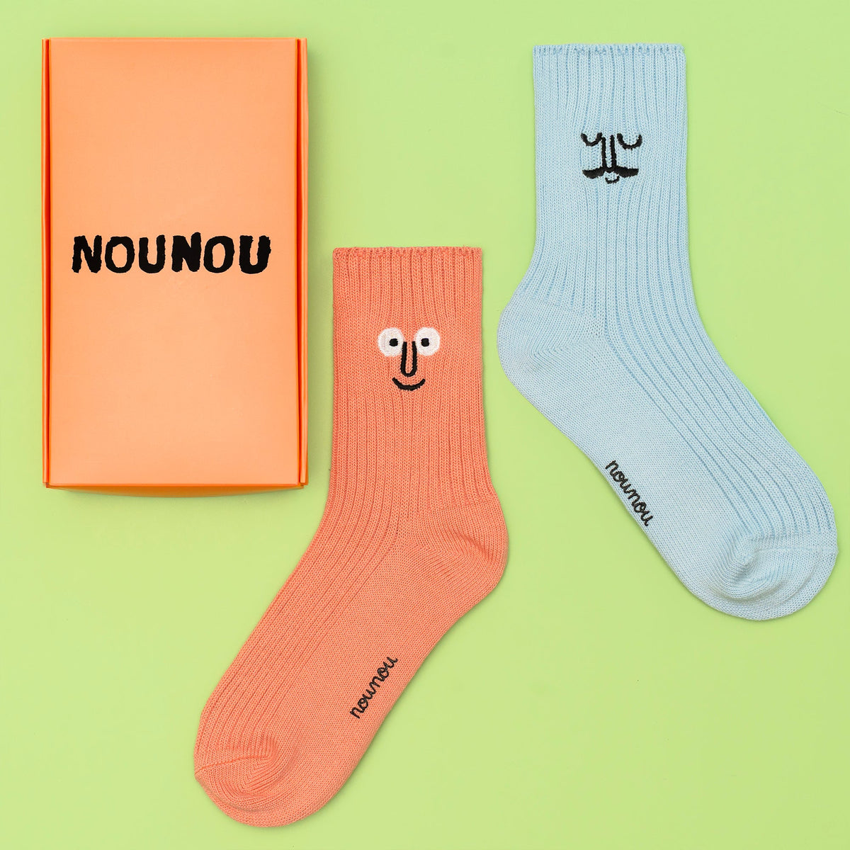 Face Quarter Socks Set