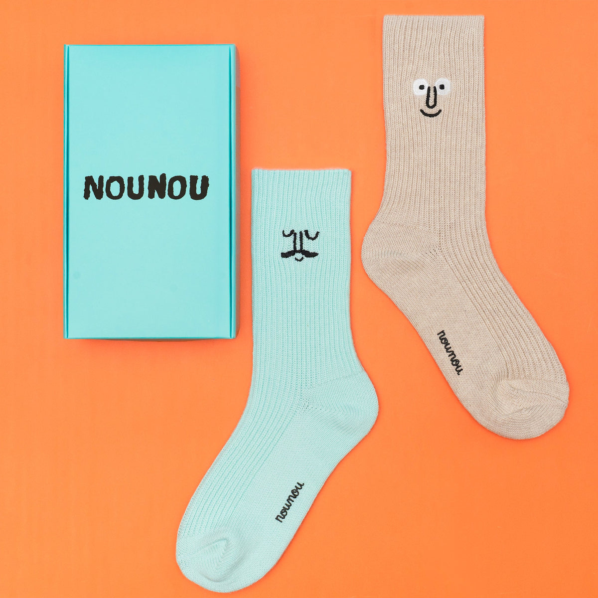 Face Crew Socks Set