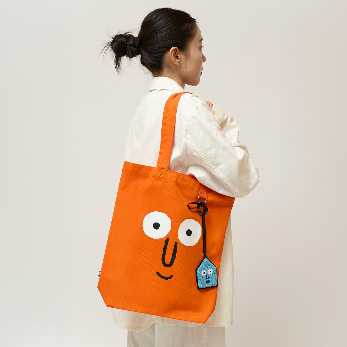 Face Shopper Bag Orange