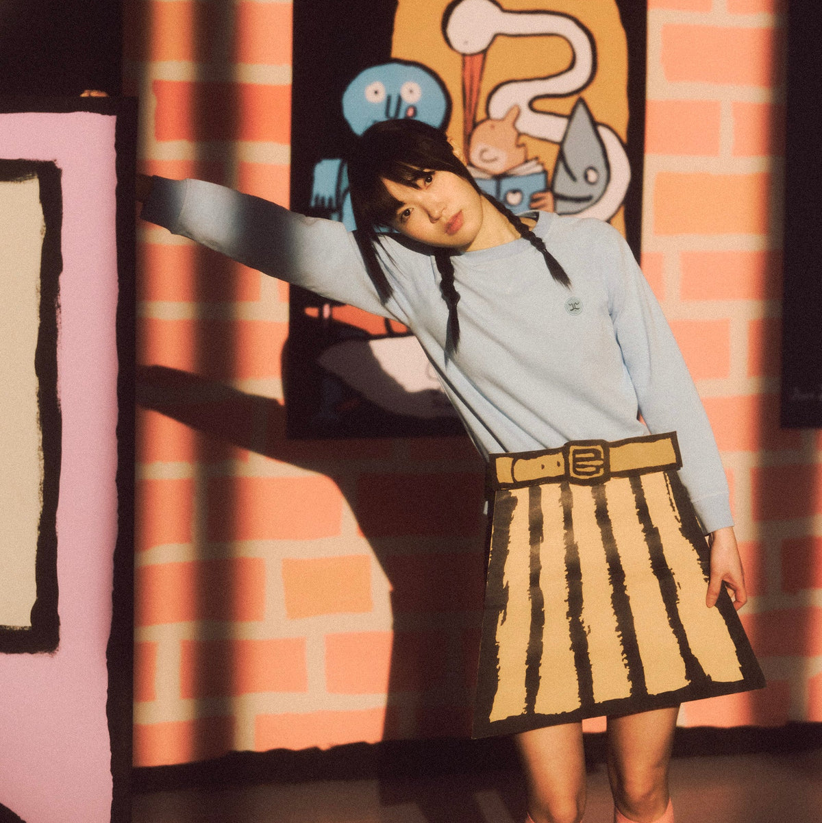 Patch Sweatshirt Blue