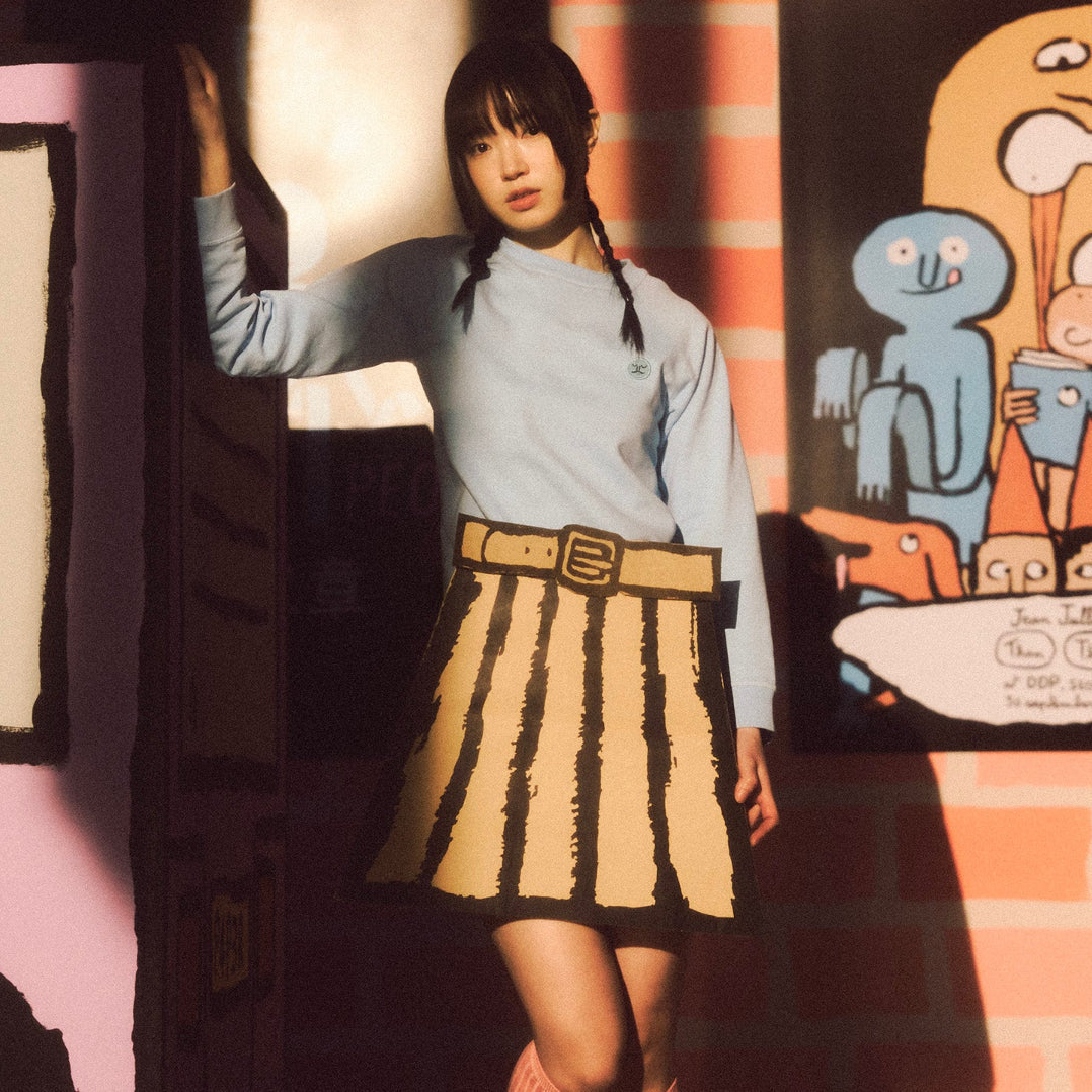 Patch Sweatshirt Blue