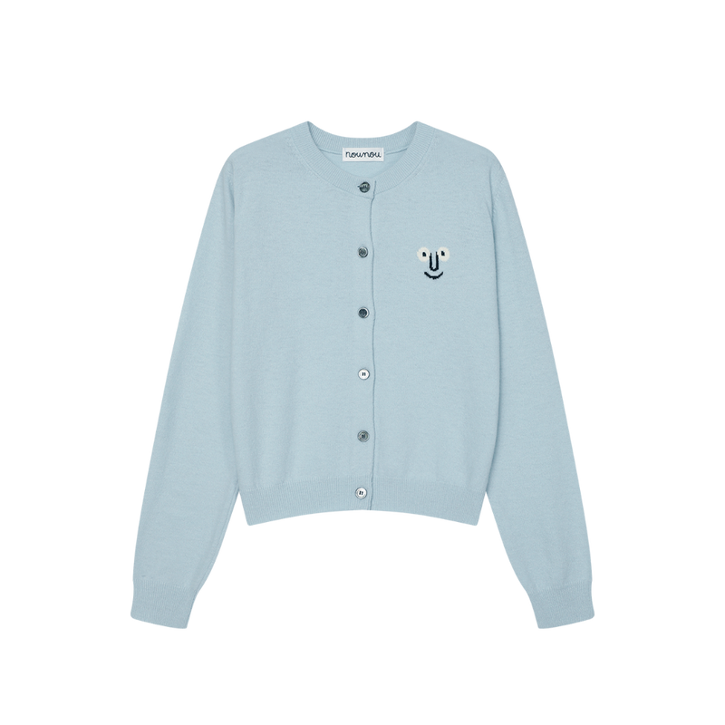 Round Cardigan Blue