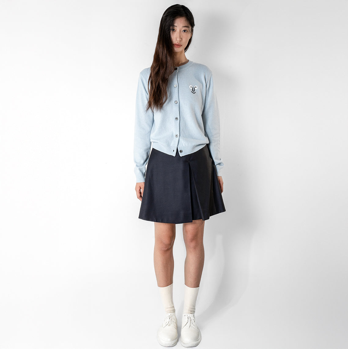 Jacquard Cardigan Blue