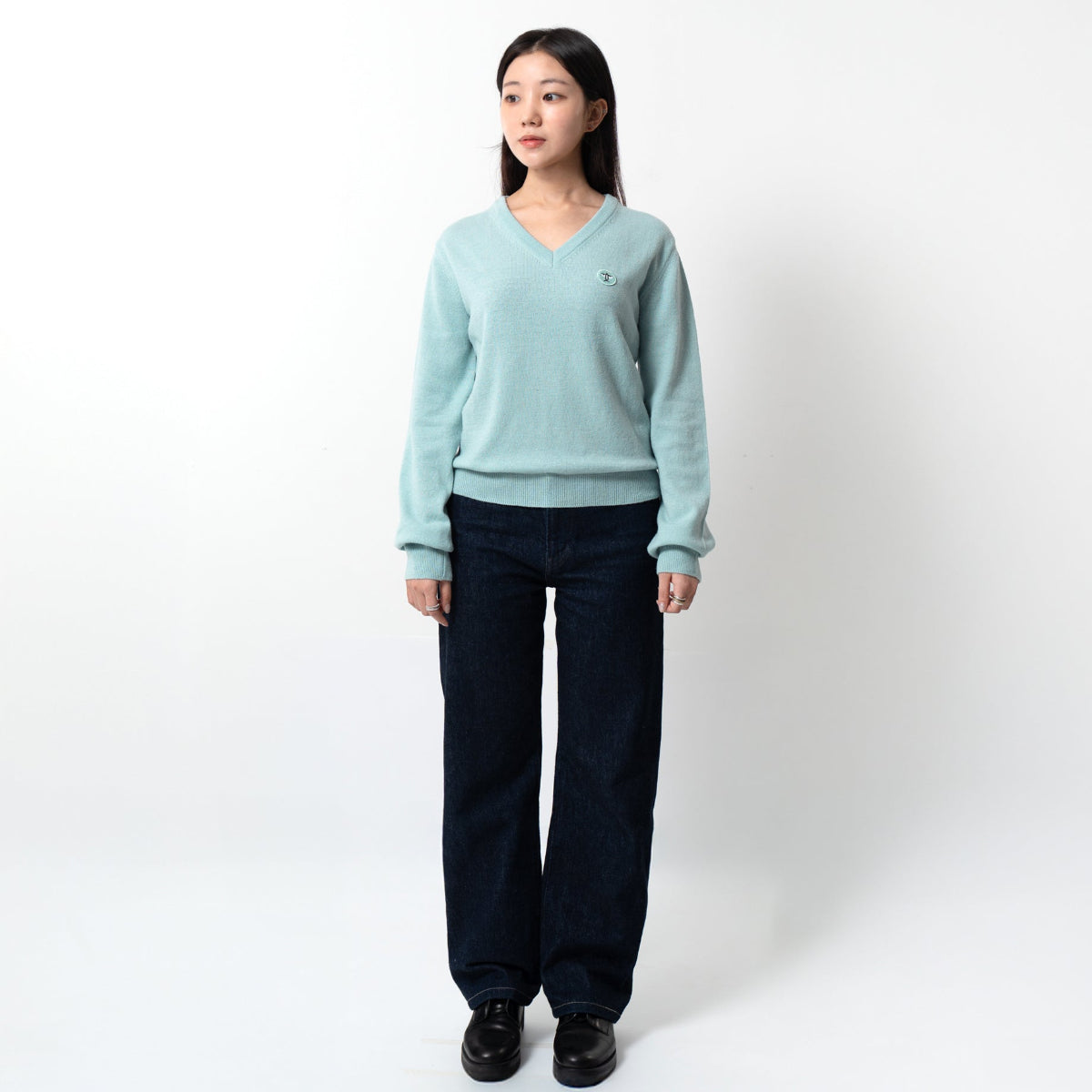 Patch Sweater Mint