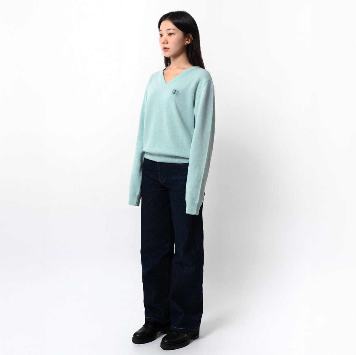 Patch Sweater Mint