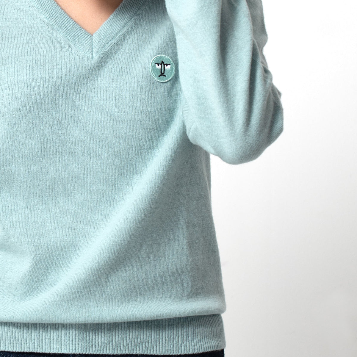 Patch Sweater Mint