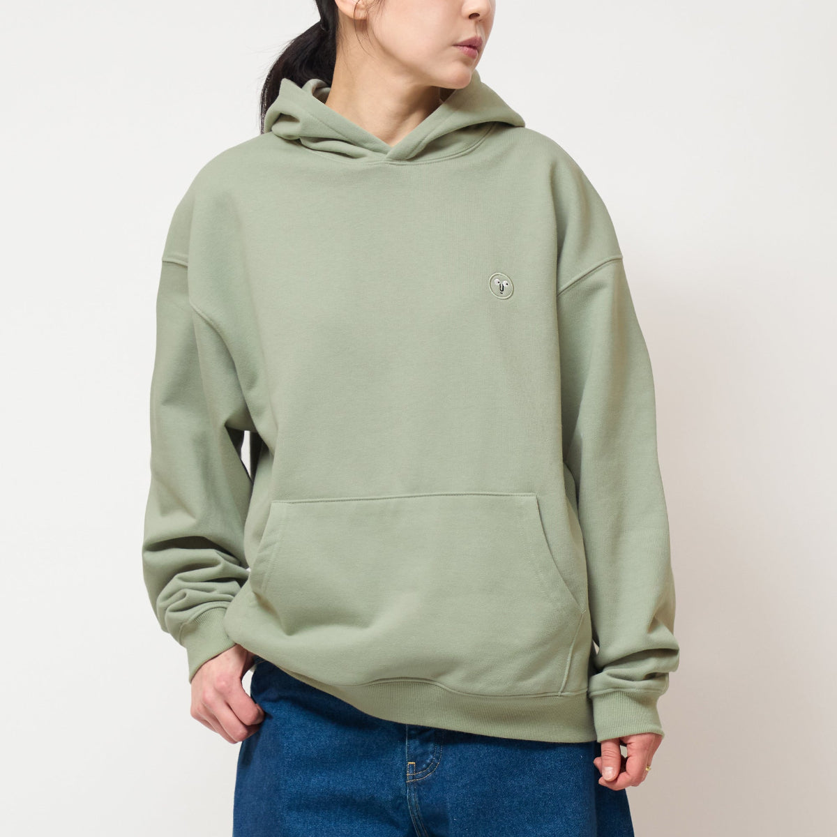 Patch Hoodie Khaki