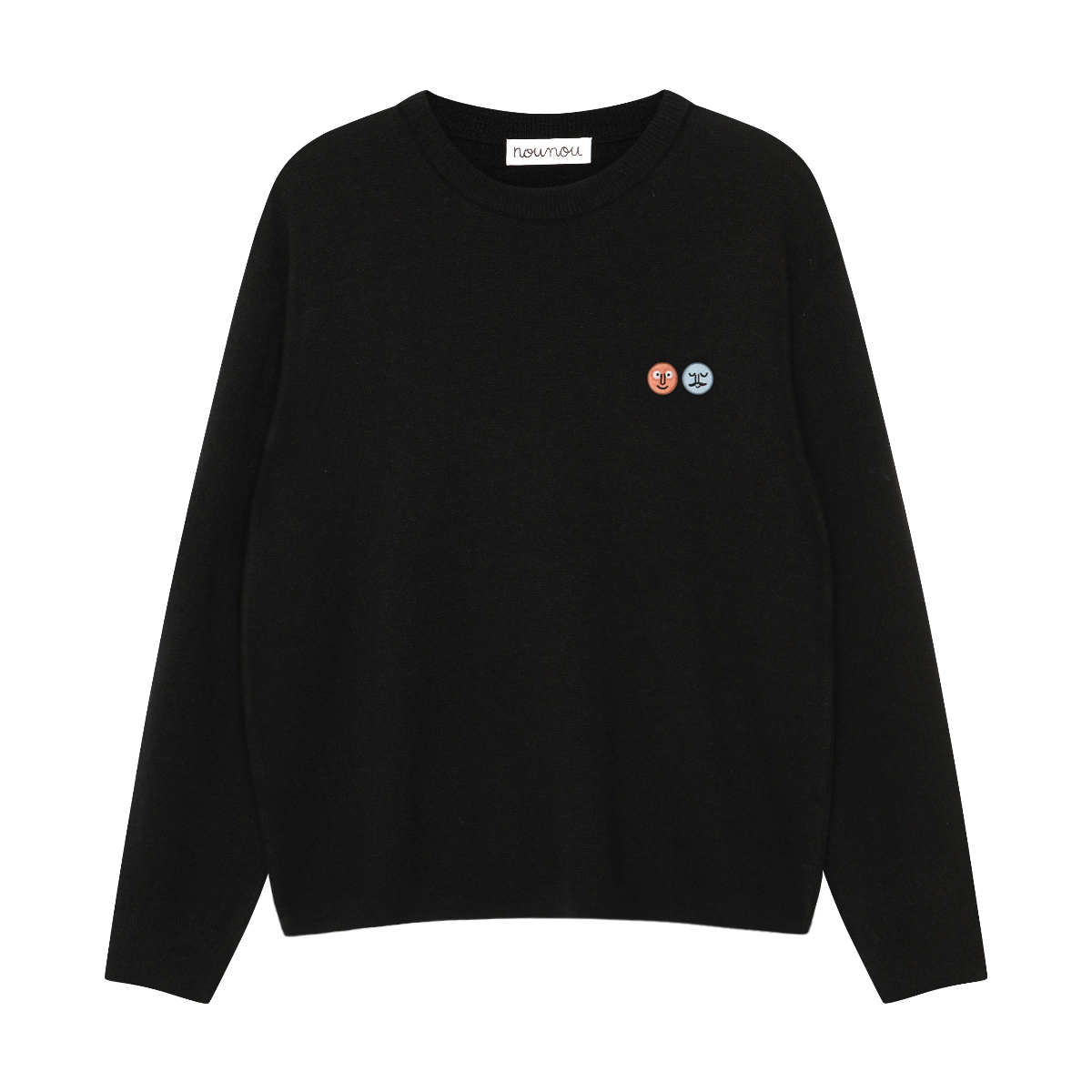 Classic Patch Pullover Knit Black