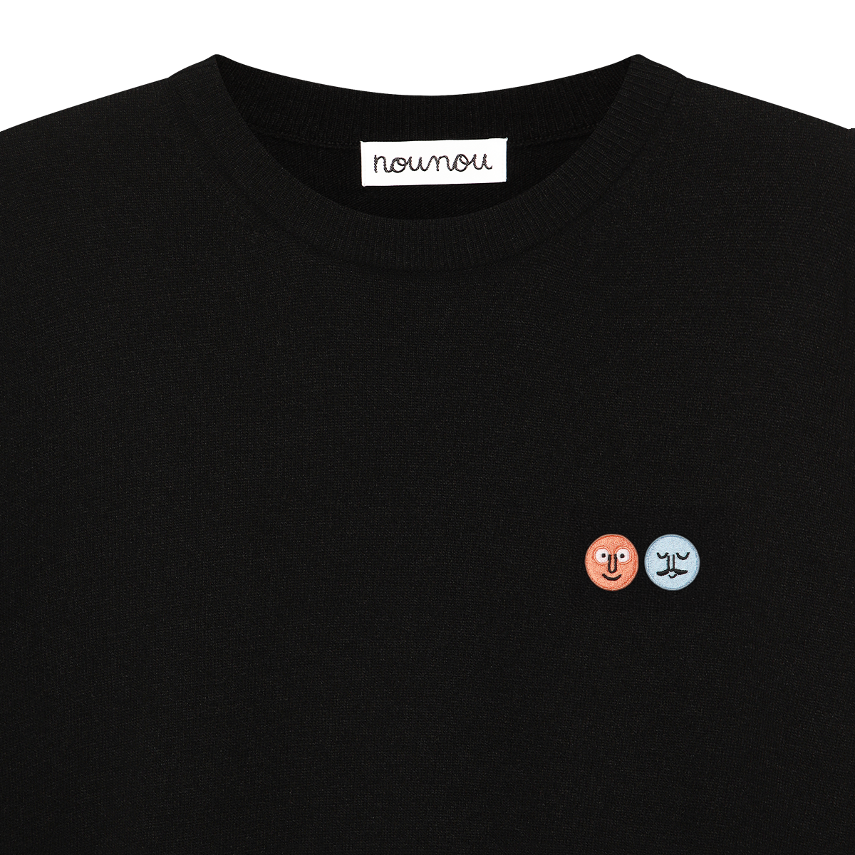 Classic Patch Pullover Knit Black