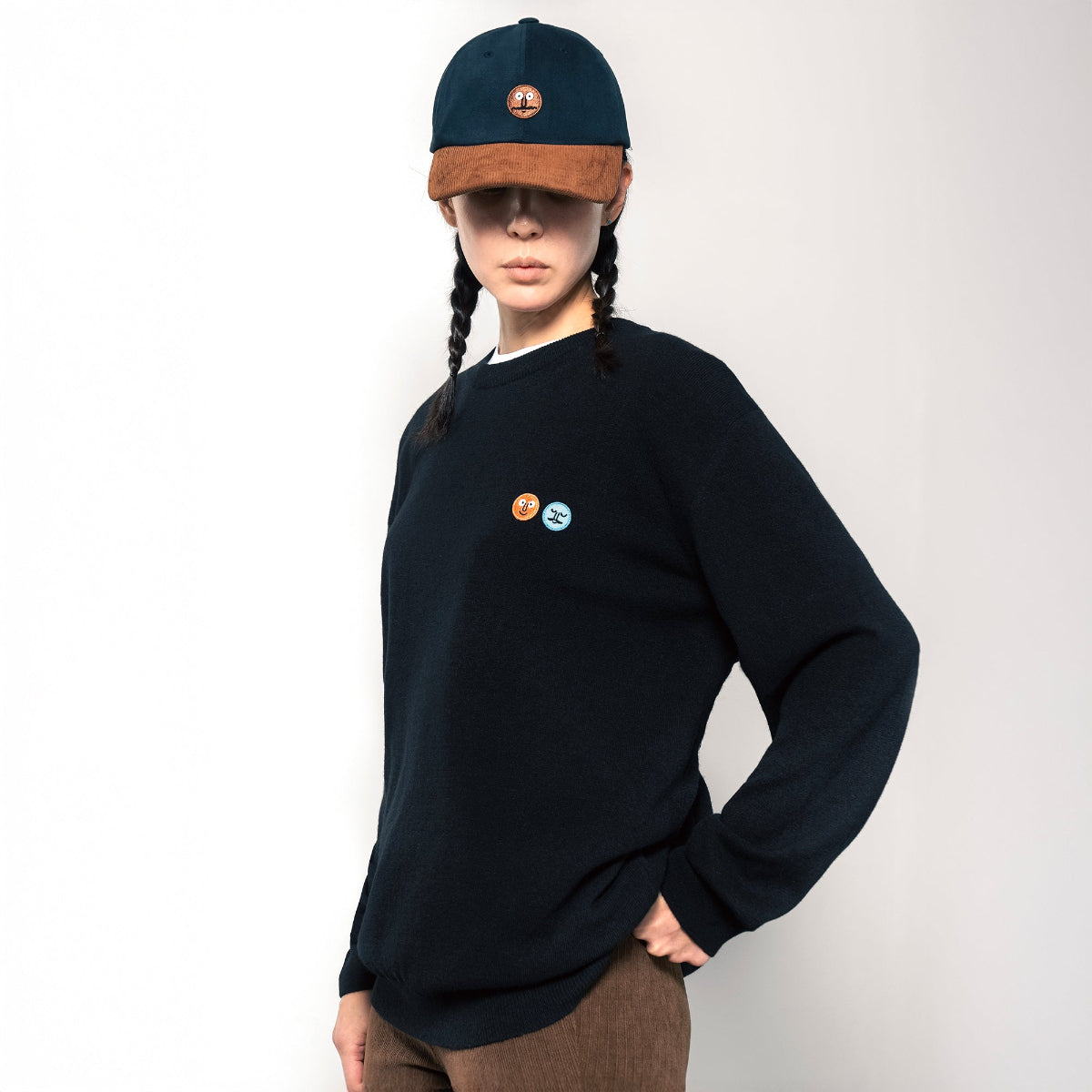 Classic Patch Pullover Knit Black