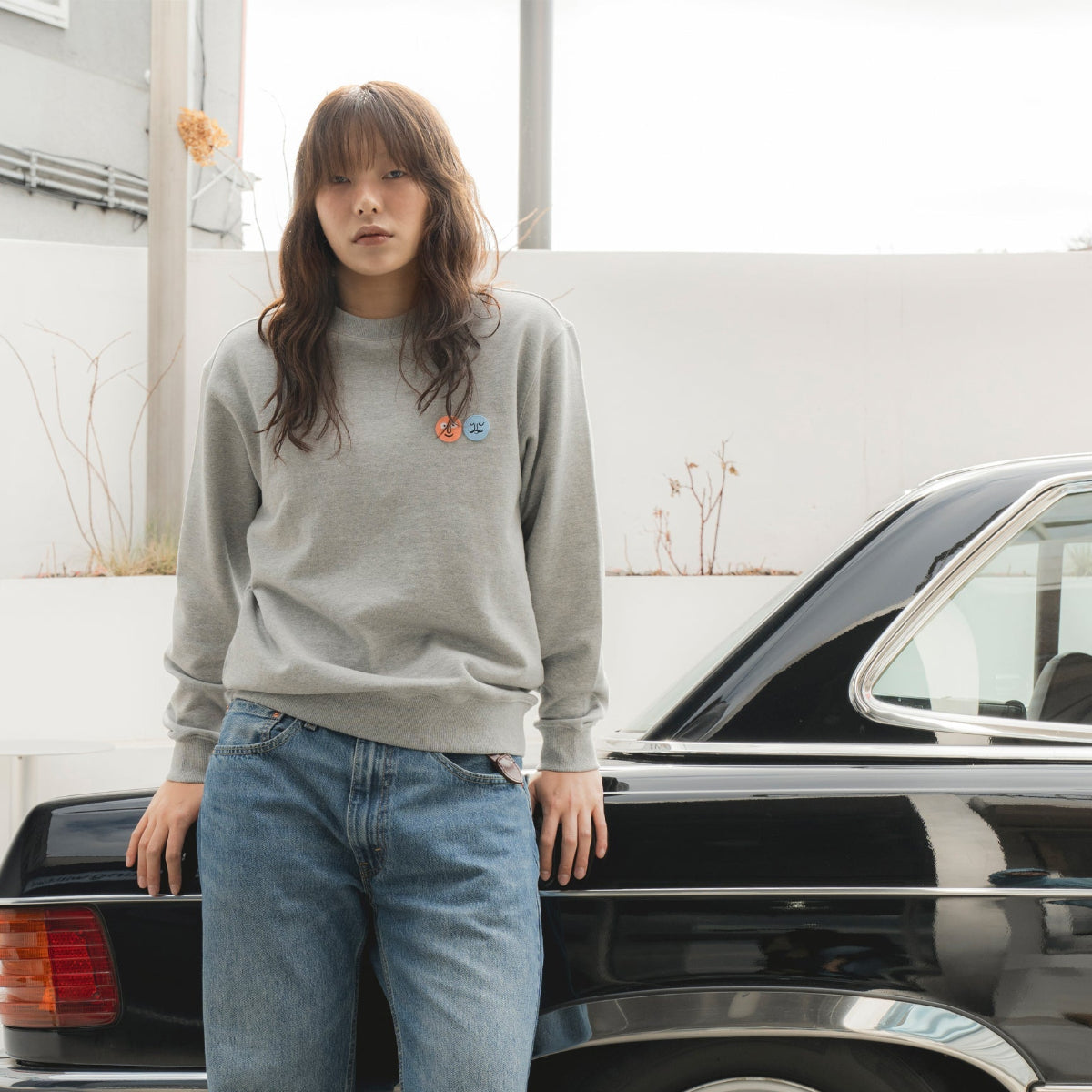 Classic Patch Sweatshirt Melange