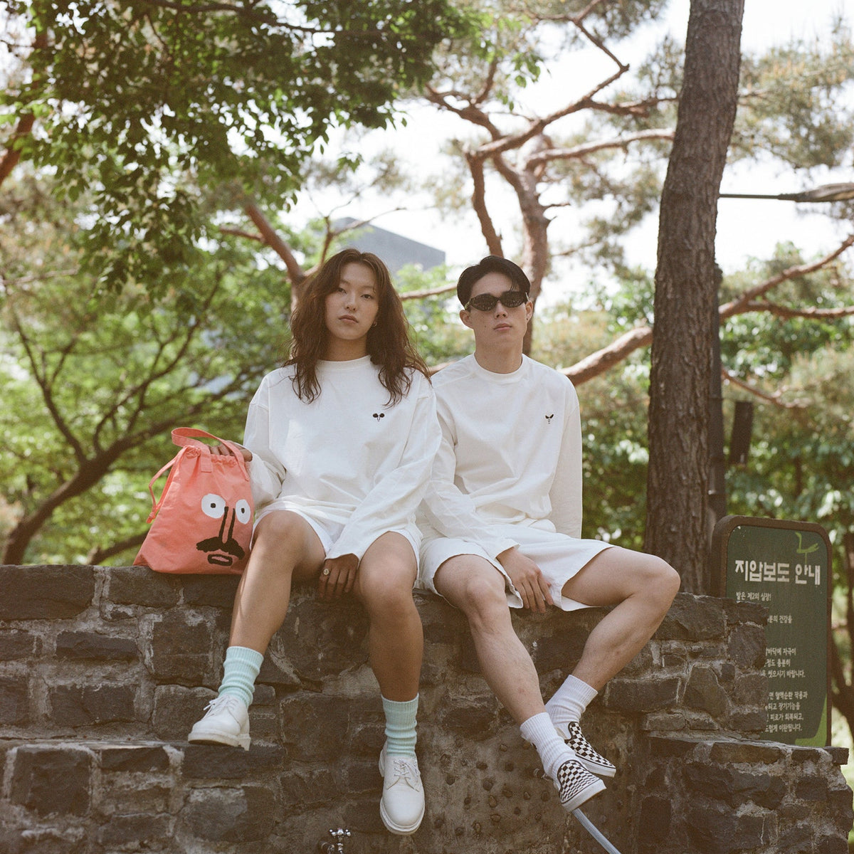 Sunglasses Long Sleeves White 1