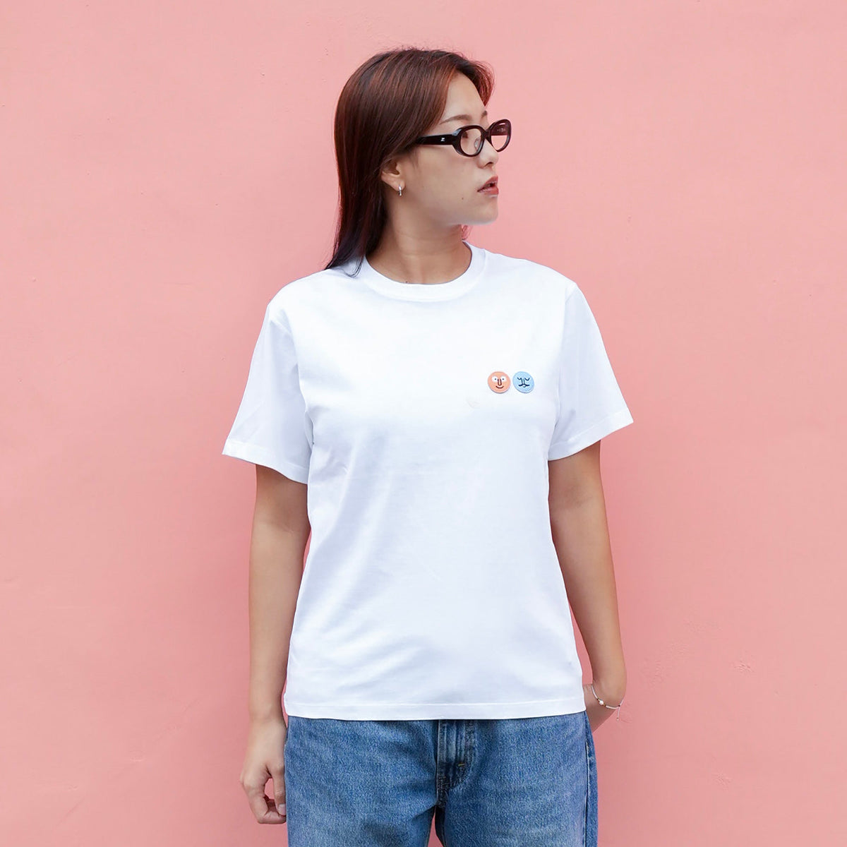 Classic Patch Tee White