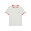 Ringer Tee Coral