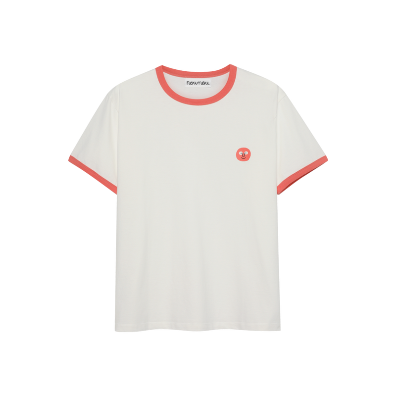 Ringer Tee Coral