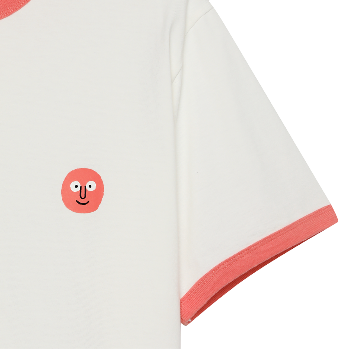 Ringer Tee Coral
