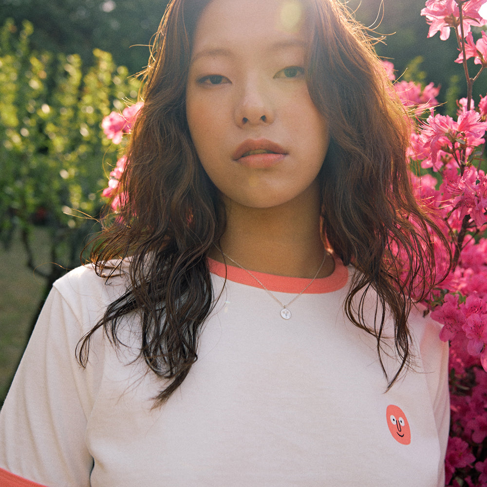 Ringer Tee Coral