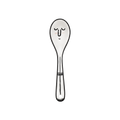 Ceramic Spoon White