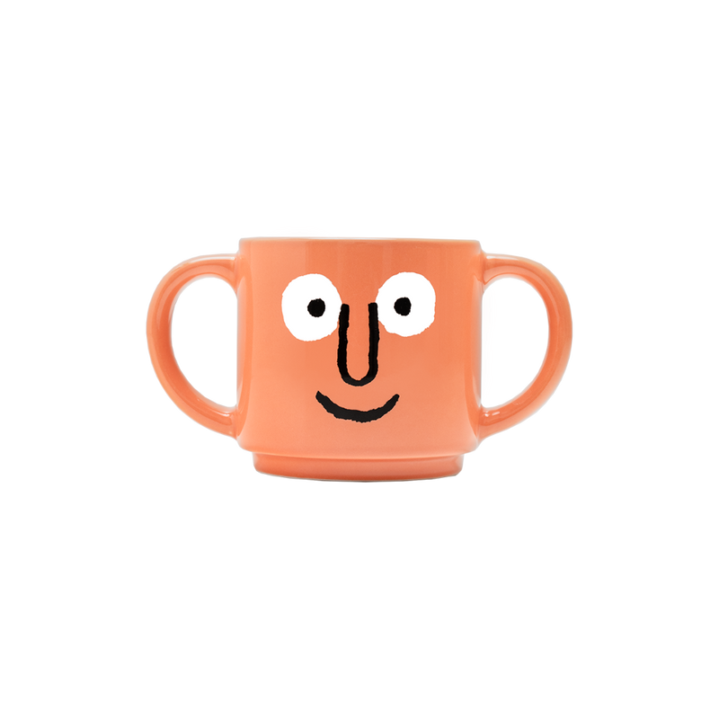 Double Handle Mug Coral