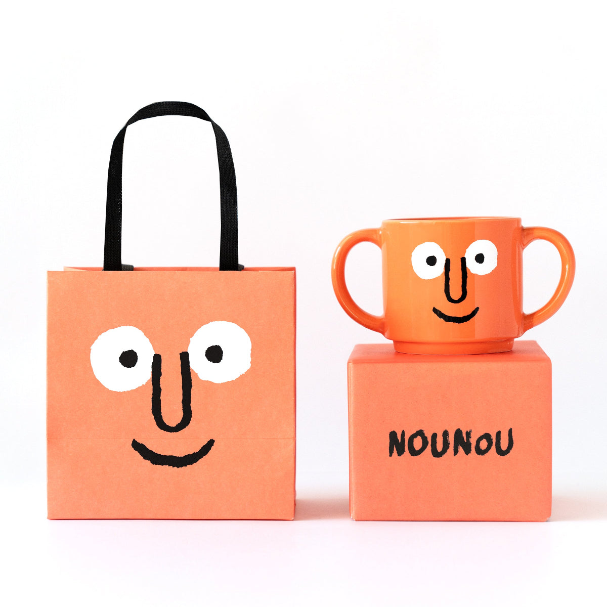 Double Handle Mug Coral