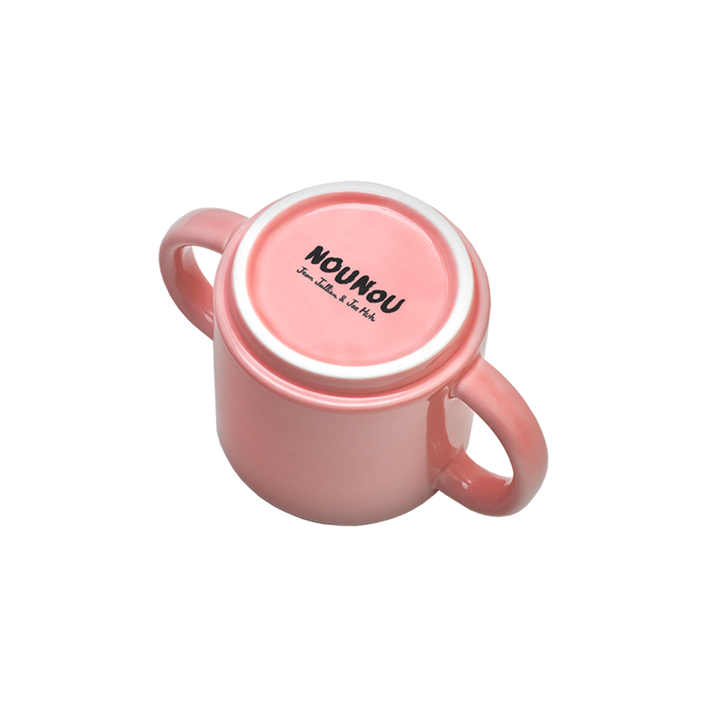 Double Handle Mug Pink