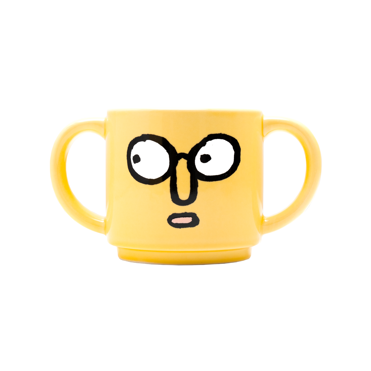 Double Handle Mug Yellow