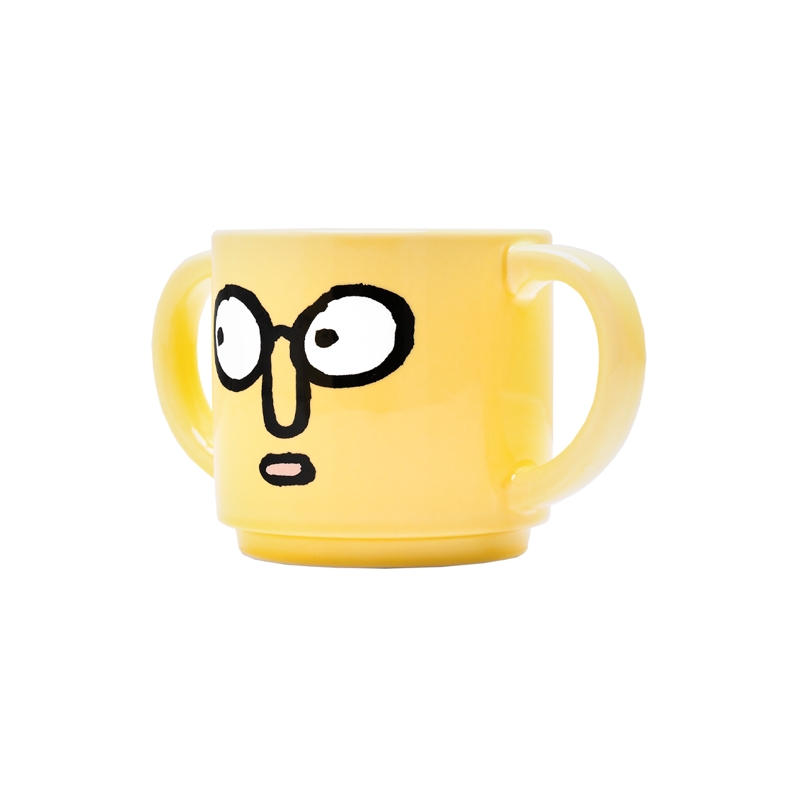 Double Handle Mug Yellow