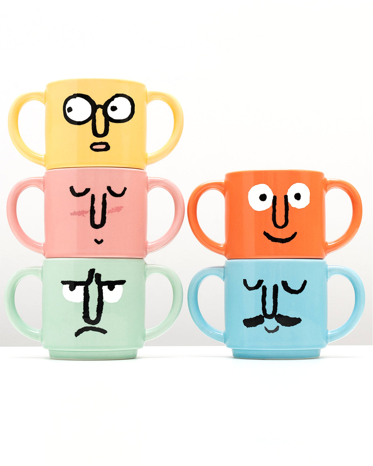 Double Handle Mug Coral