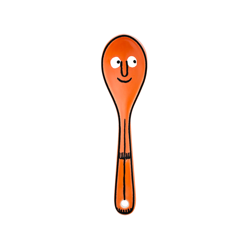 Ceramic Spoon Coral