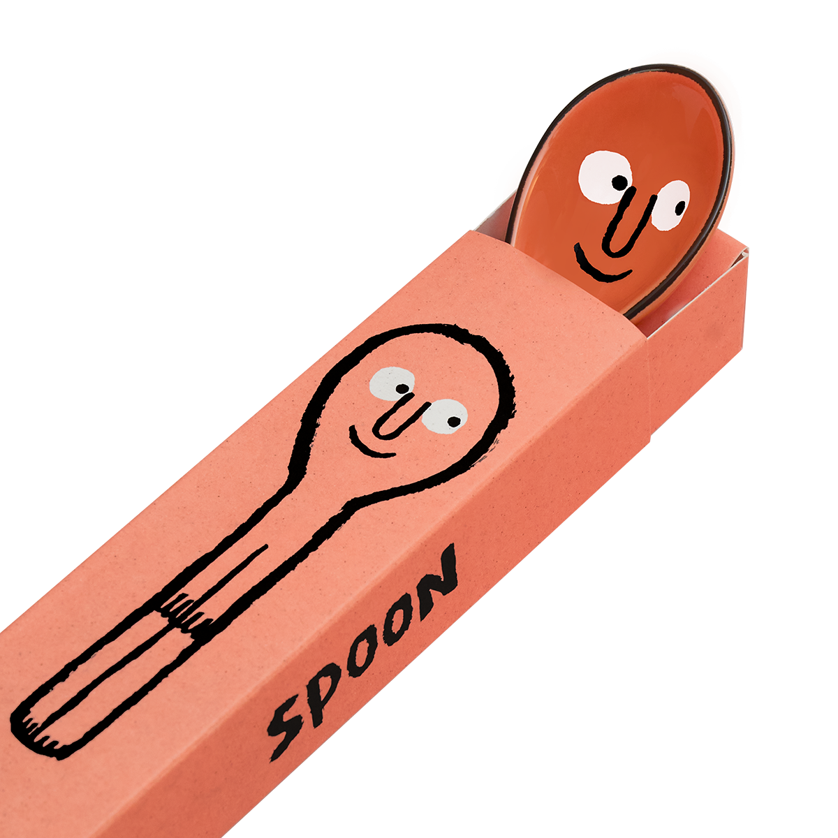 Ceramic Spoon Coral