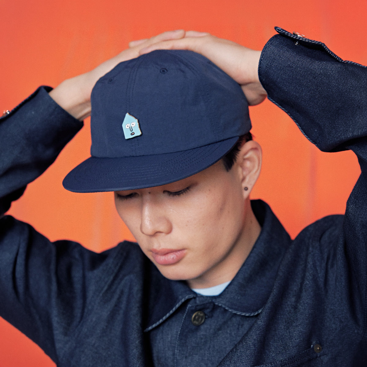 House Stud Cap Navy