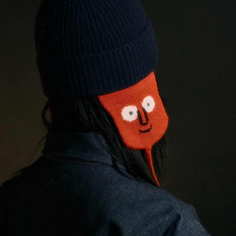 Knit Earmuff Orange