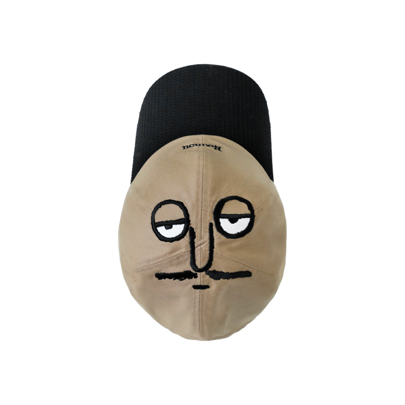 Colour-block Cap Beige