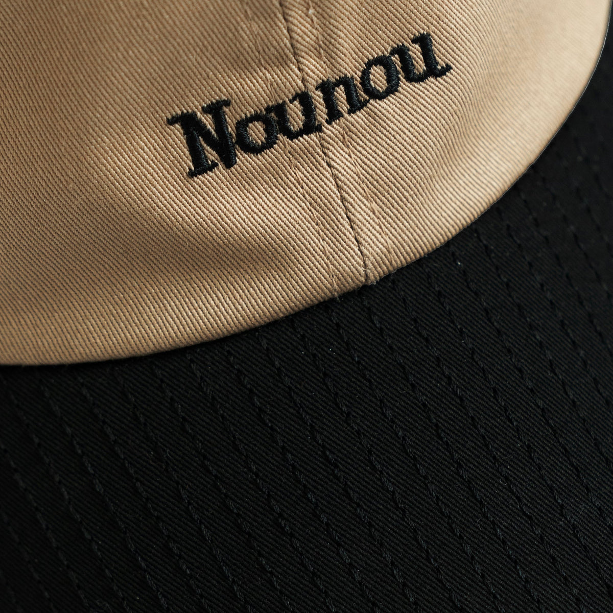 Colour-block Cap Beige