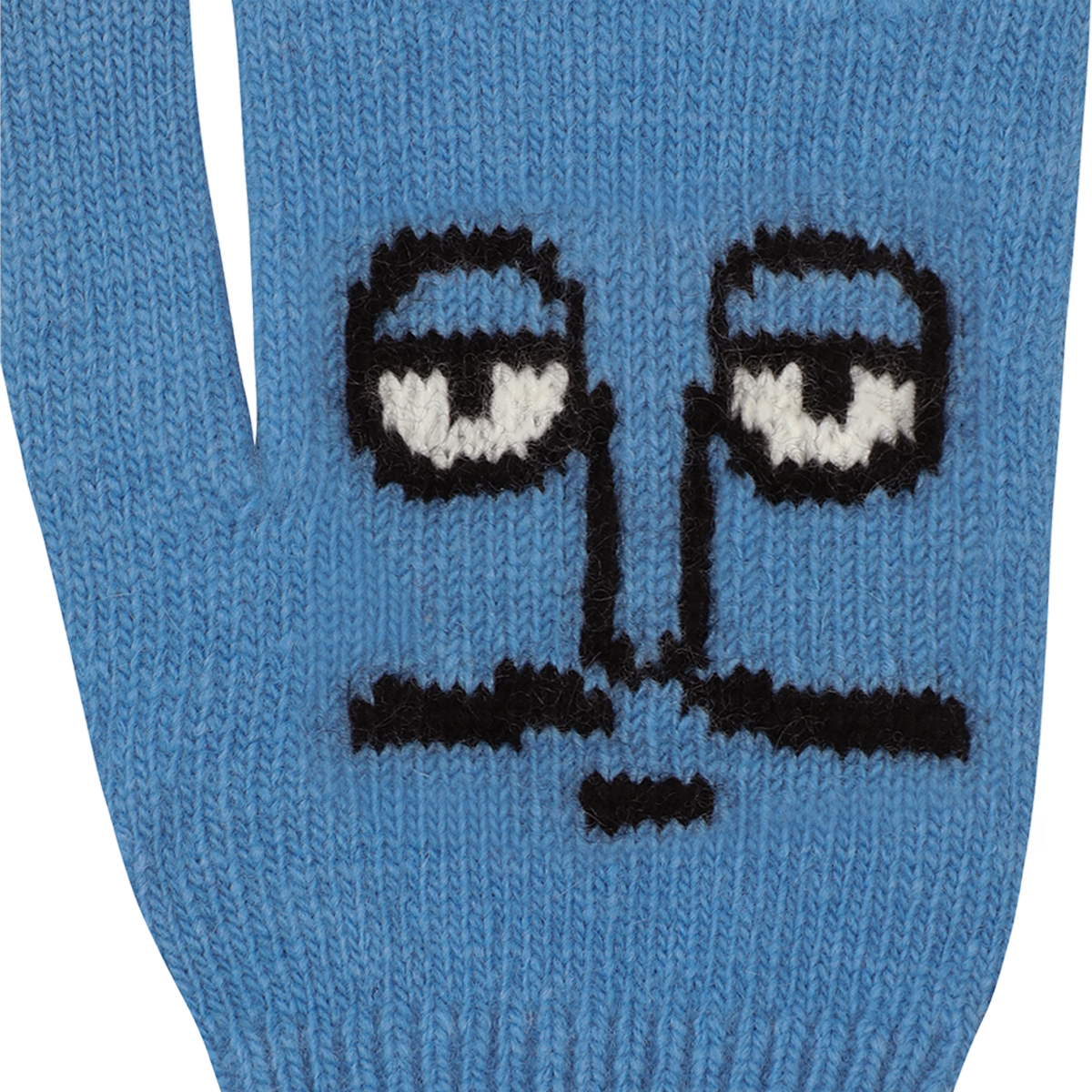 Knit Gloves Blue