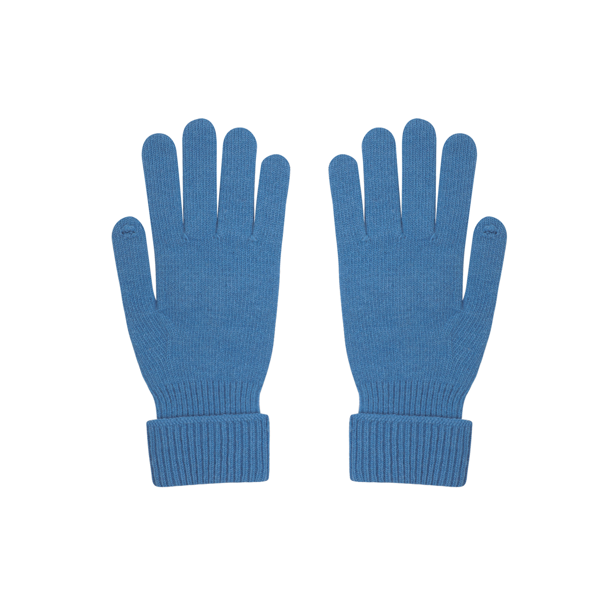 Knit Gloves Blue