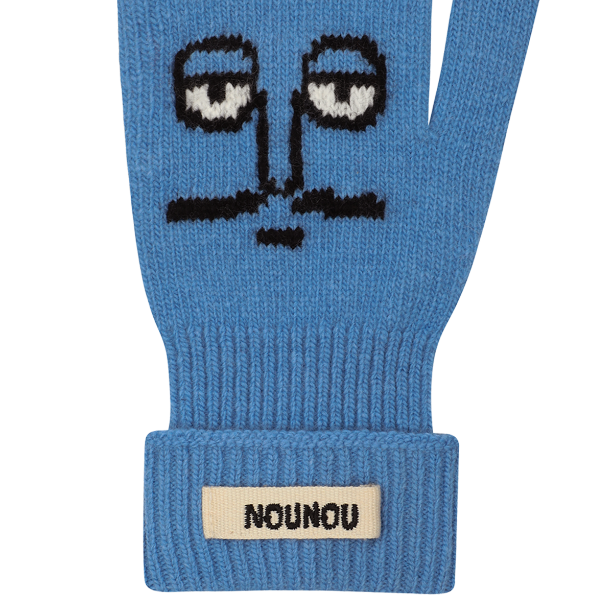 Knit Gloves Blue