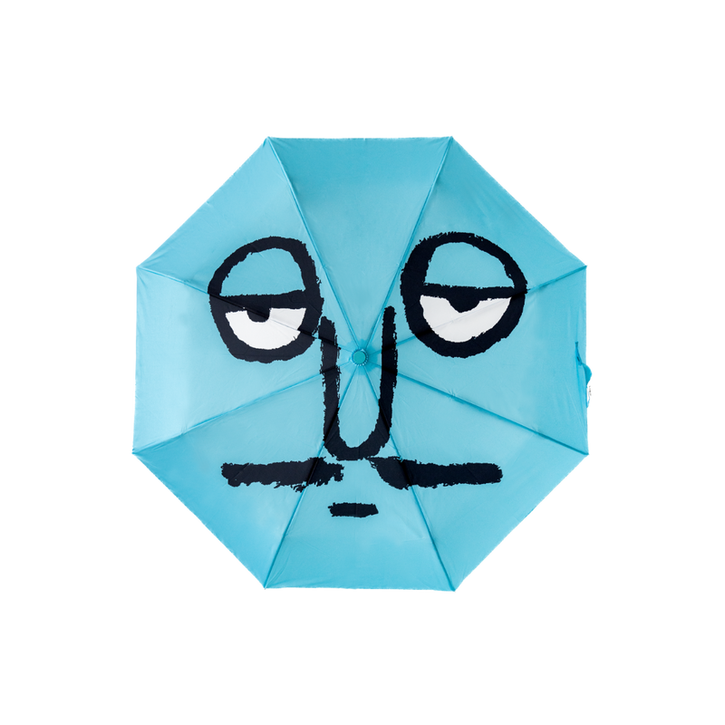 Face Umbrella Blue