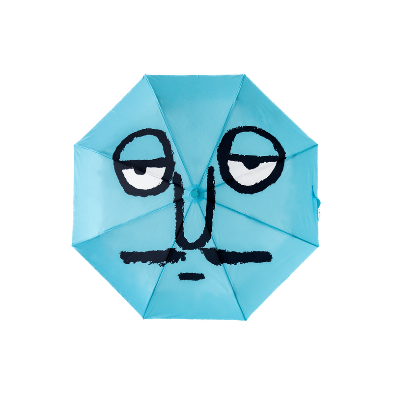 Face Umbrella Blue