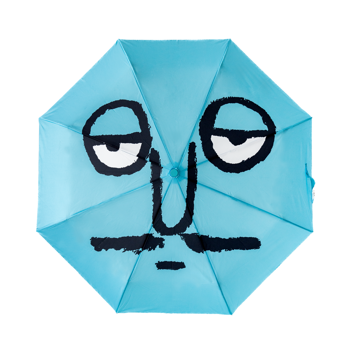 Face Umbrella Blue