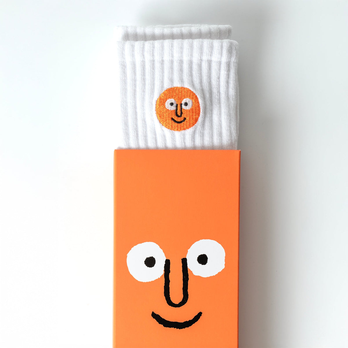Patched Socks White