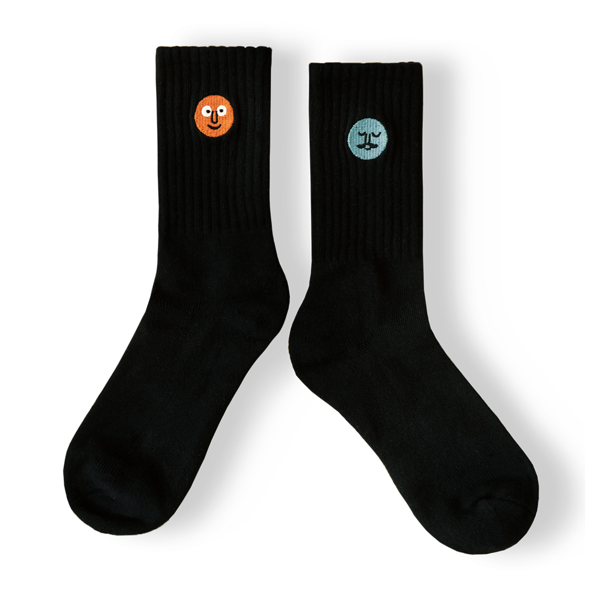 Patched Socks Black