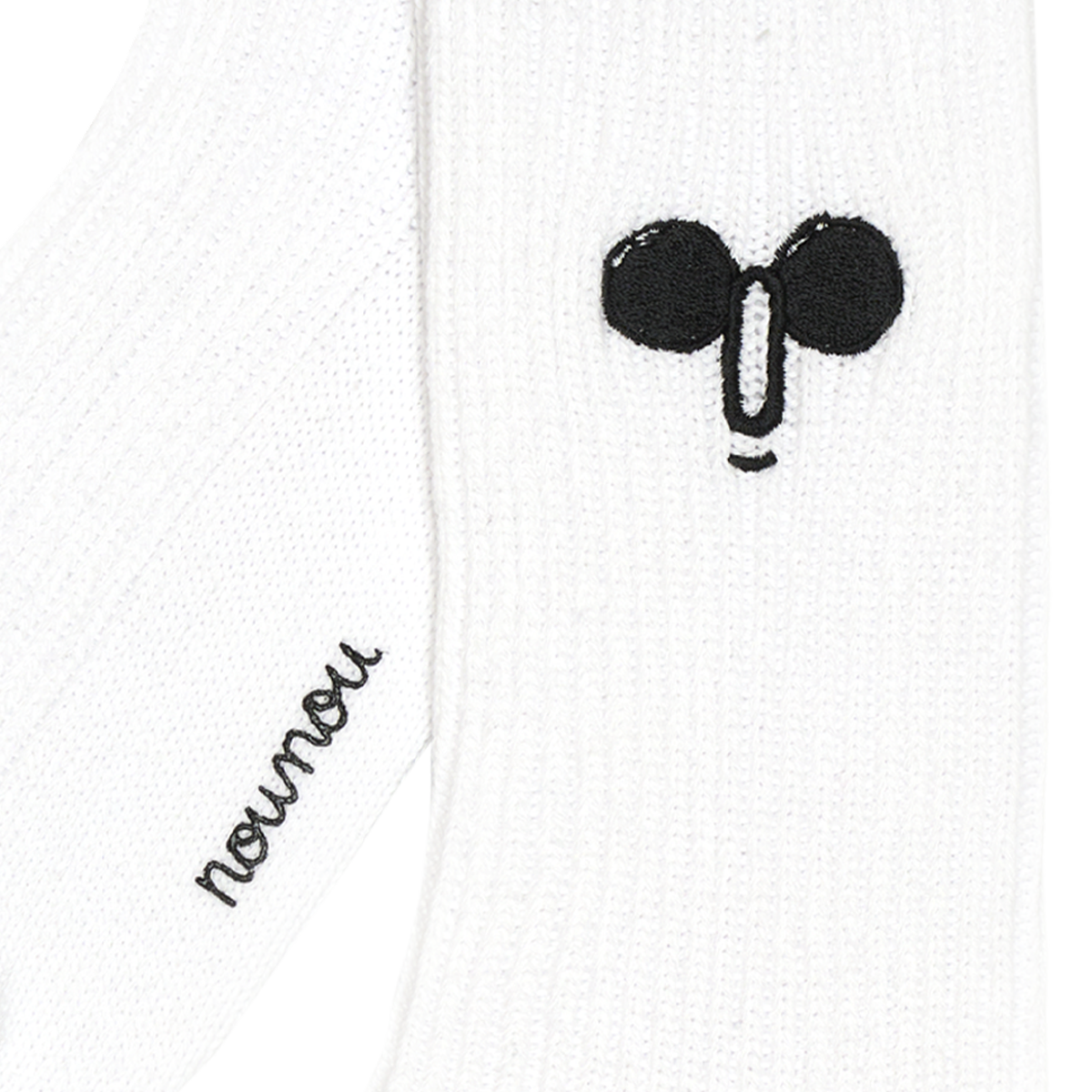 Face Crew Socks White