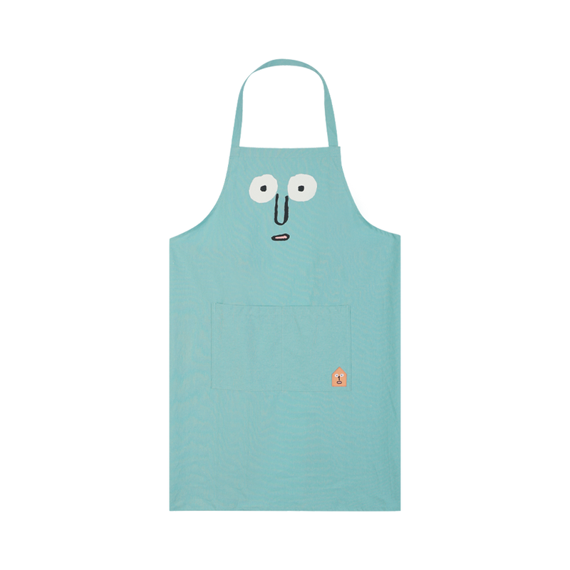 Printed Apron Blue