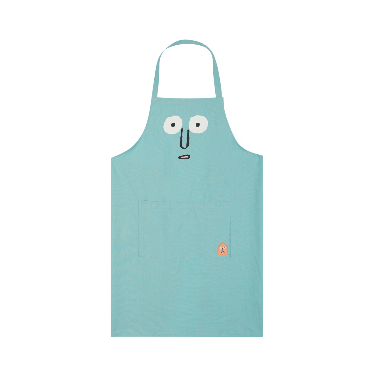 Printed Apron Blue