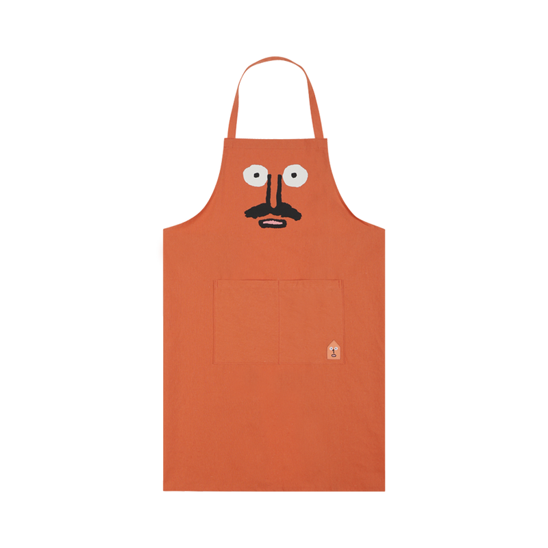 Printed Apron Coral