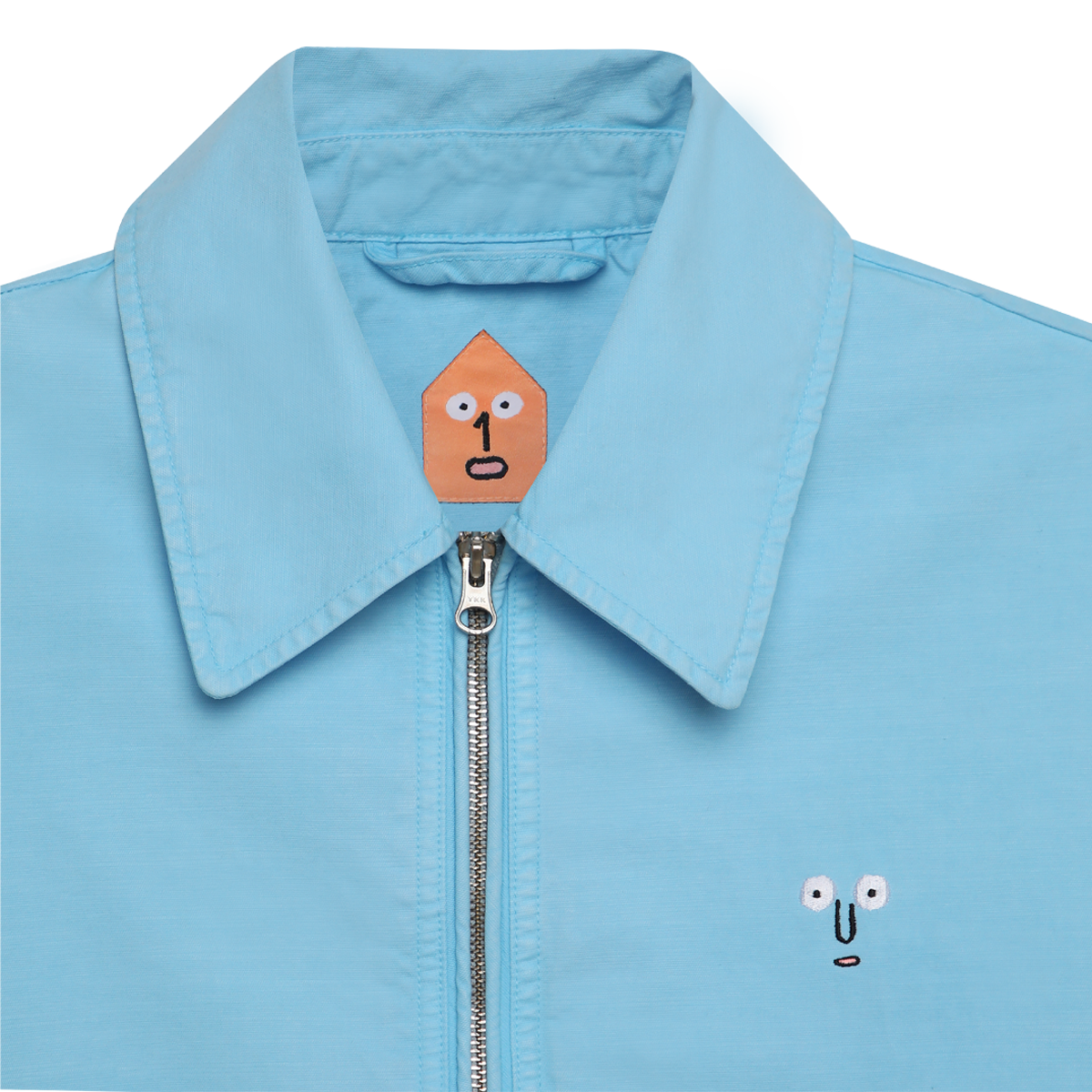Washed Blouson Blue