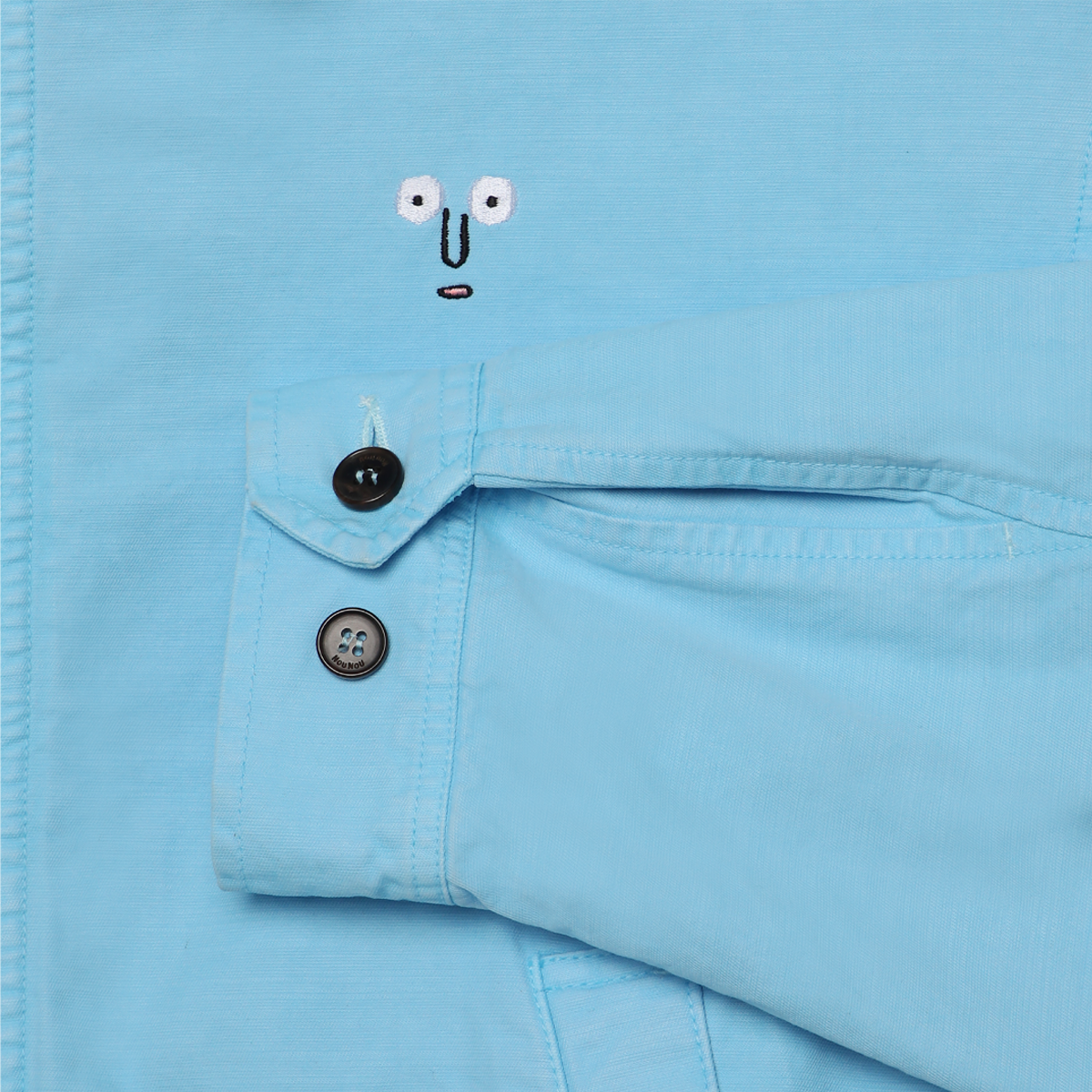 Washed Blouson Blue
