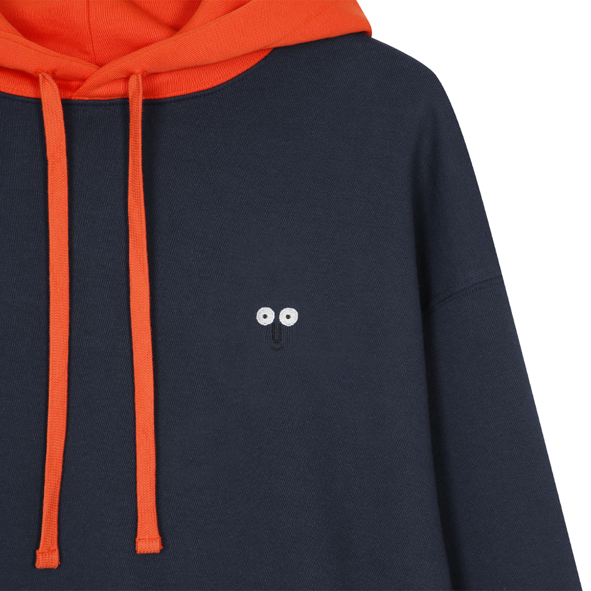 Two Tone Hoodie Navy