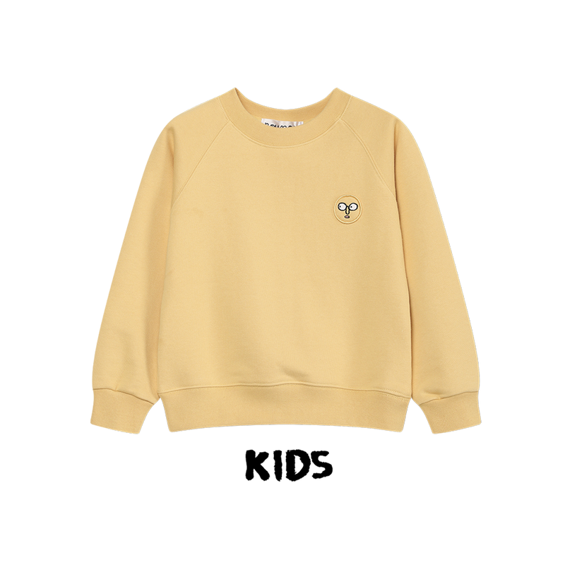 Patch Sweatshirt Yellow for Kids